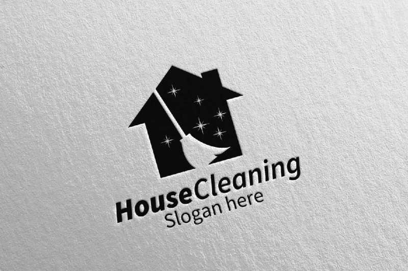 house-cleaning-services-logo-design