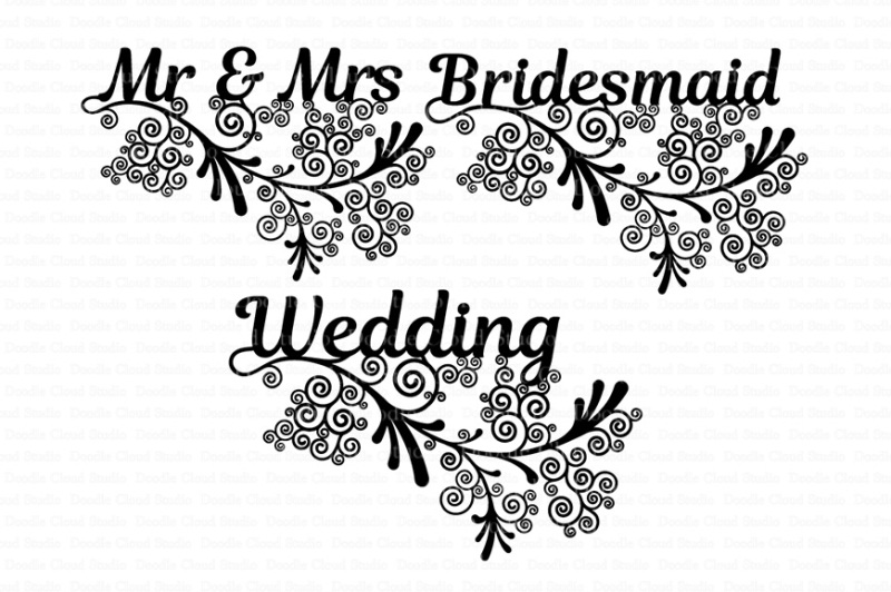 Download Wedding Friezes floral SVG files for Silhouette Cameo and ...