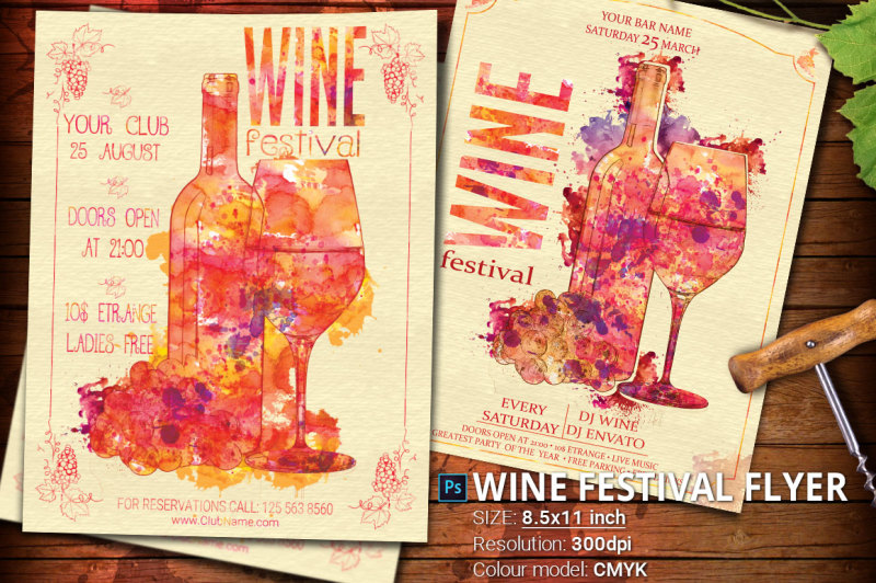 wine-festival-flyer-poster-vintage