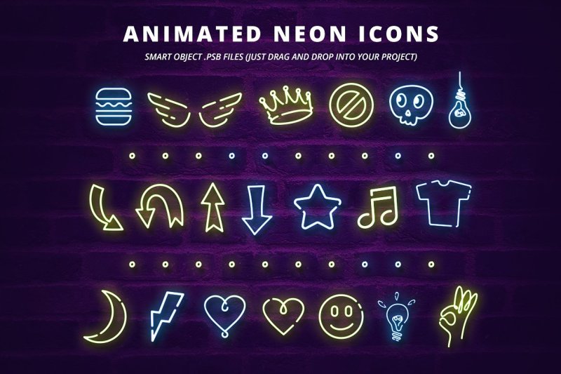 animated-neon-social-media-kit