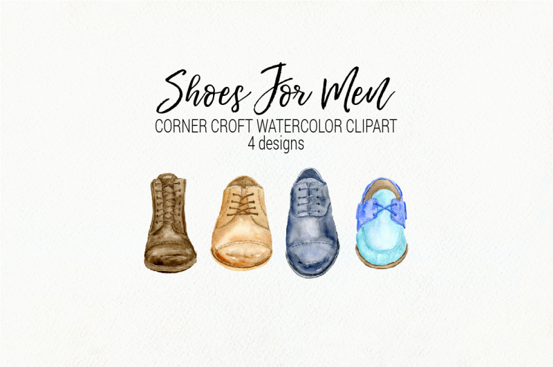 watercolor-clipart-shoes-for-men