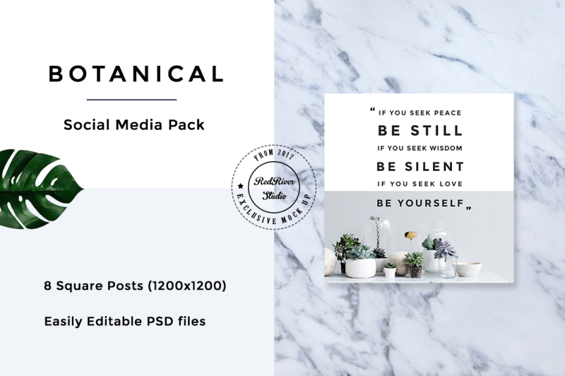 botanical-social-media-pack