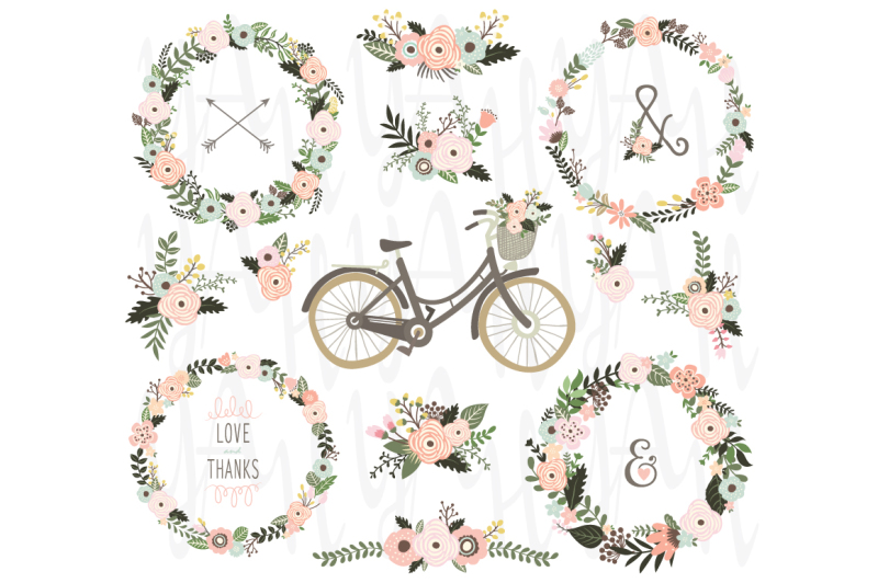 vintage-floral-wreaths-bicycles