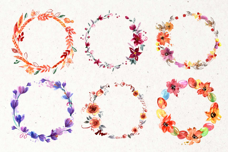 30-watercolor-floral-wreaths