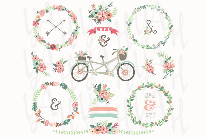 wedding-floral-wreaths-bicycles