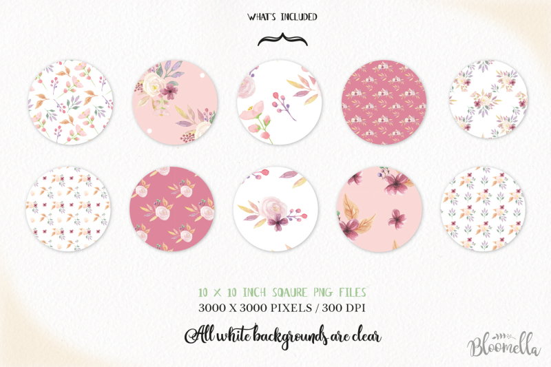 mellow-floral-seamless-patterns-digital-papers-flowers-pink-girlie