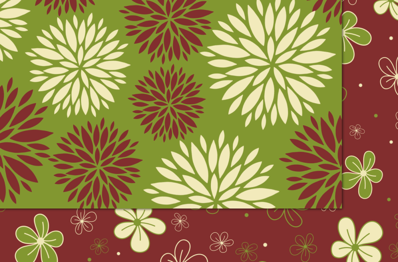 maroon-and-green-patterns
