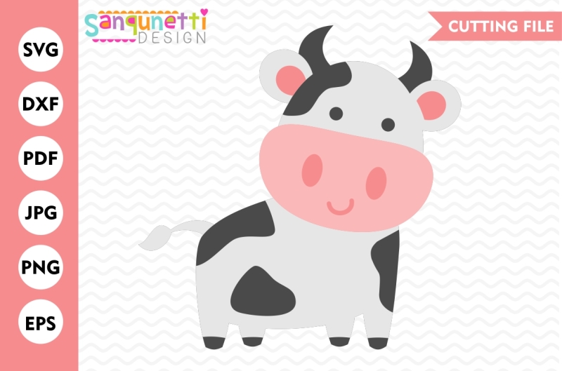 Download Cow SVG, Farm SVG, EPS, JPG, DXF, PNG By Sanqunetti Design ...