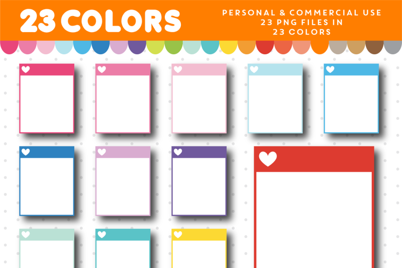 full-box-planner-clipart-in-rainbow-colors-with-a-heart-cl-1105