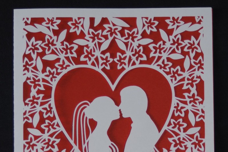 Wedding cards SVG files for Silhouette Cameo and Cricut. By