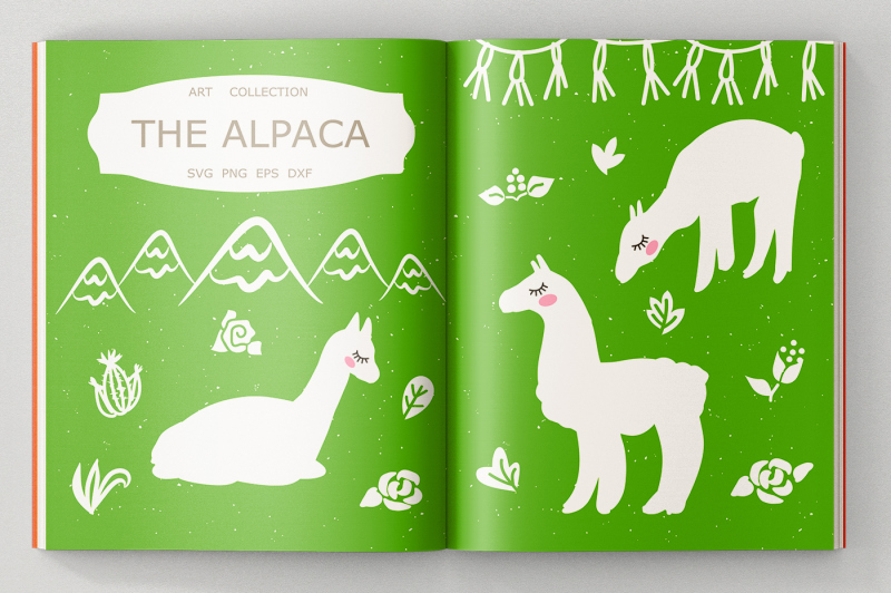 alpaca-svg-cut-files-clipart-illustration