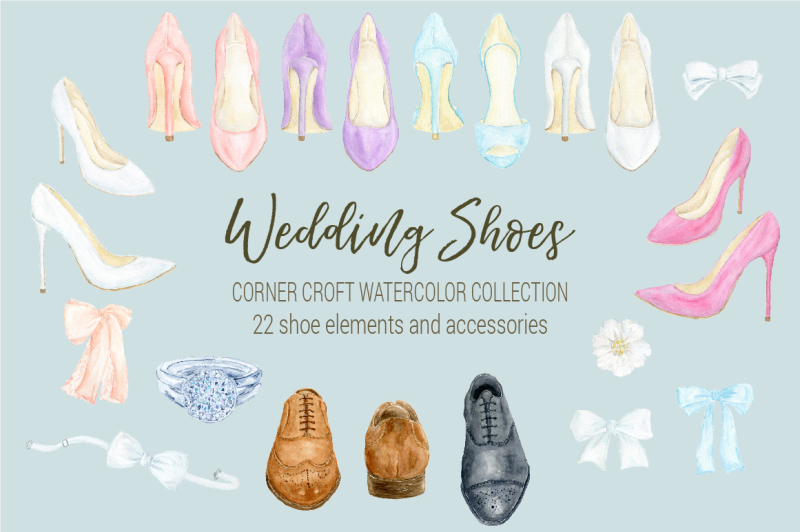 watercolor-collection-wedding-shoes