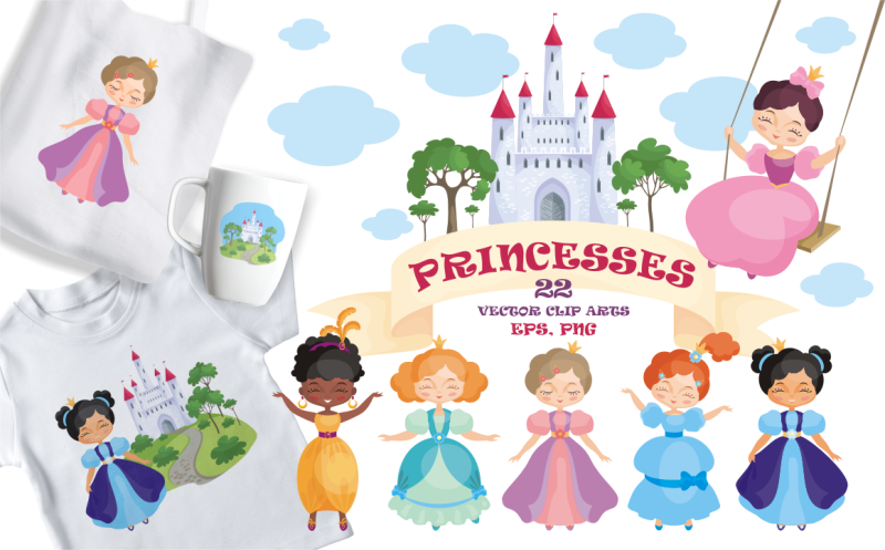 princesses-vector-clip-arts