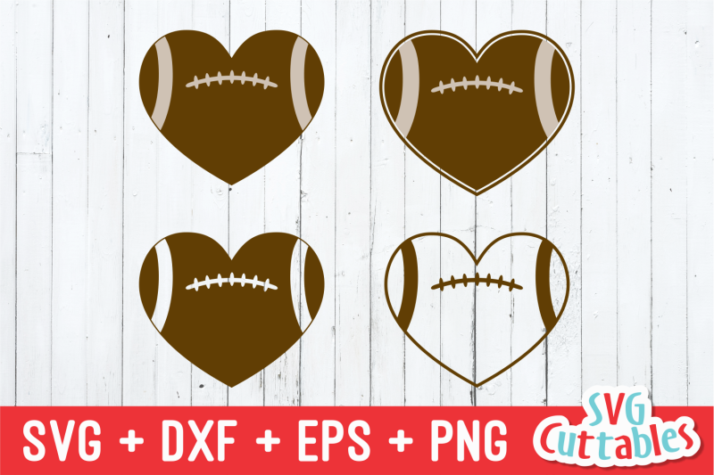 Football Hearts DXF File Include