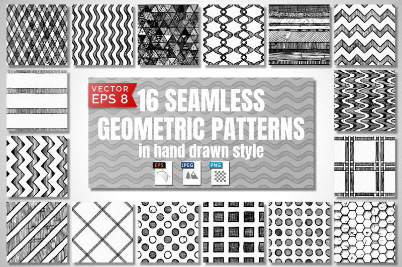 16-seamless-hand-drawn-geometric-patterns