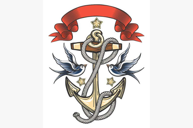 anchor-with-swallows-and-ribbon
