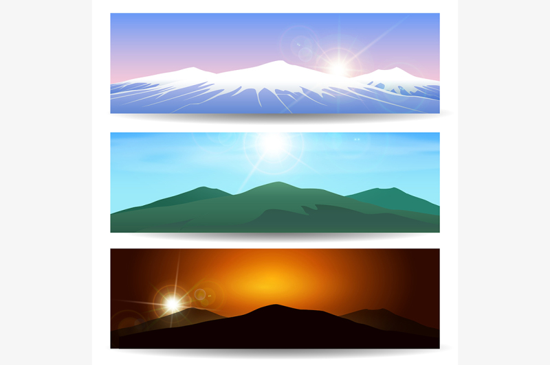 set-of-different-mountain-landscapes