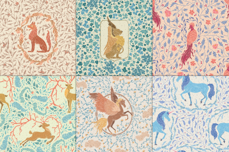 mythical-animals-patterns