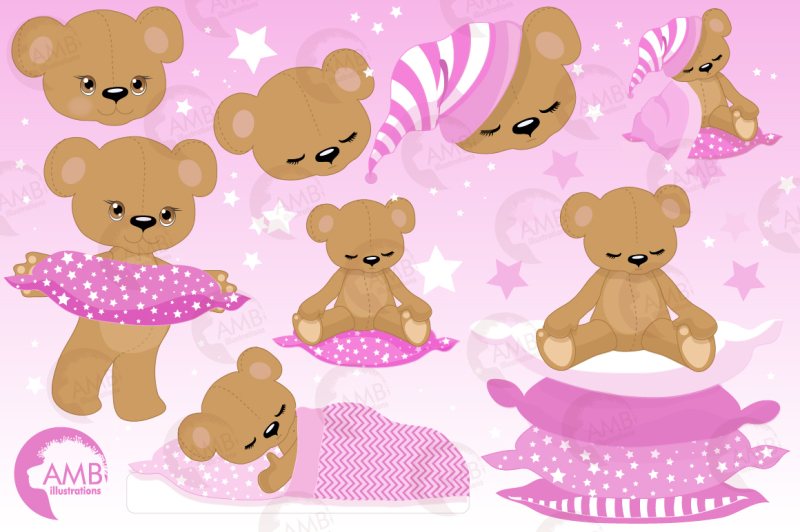 goodnight-girlie-bears-clipart-graphics-illustrations-amb-983