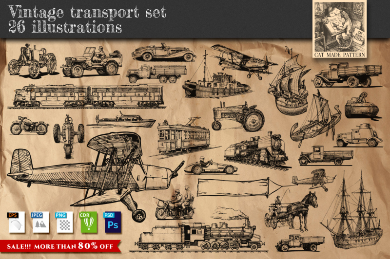 vintage-transport-set
