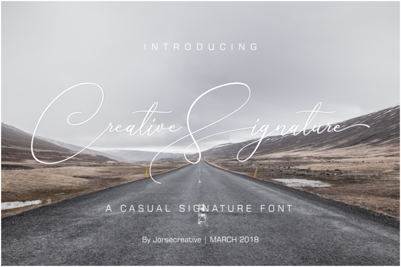 creative-signature-font