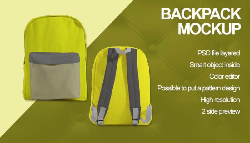 Download Backpack Mockup By Gumacreative Thehungryjpeg Com