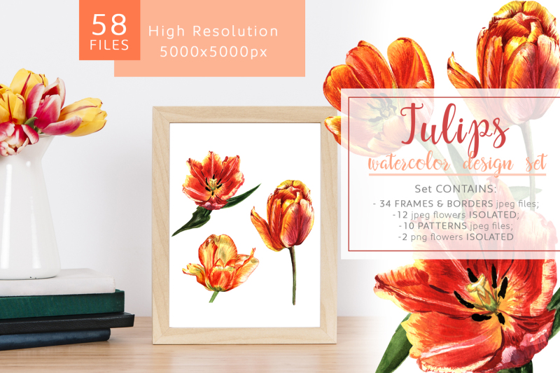 fire-tulips-png-watercolor-set