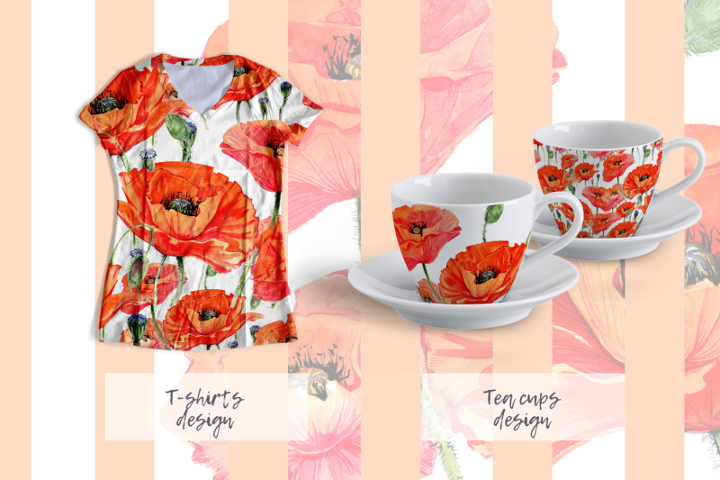 red-poppies-png-watercolor-set