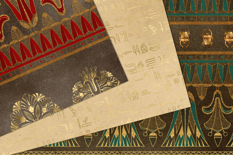 golden-egyptian-digital-paper