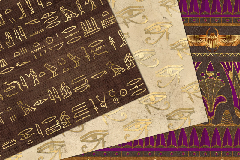 golden-egyptian-digital-paper