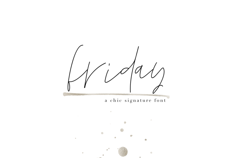 friday-chic-signature-font