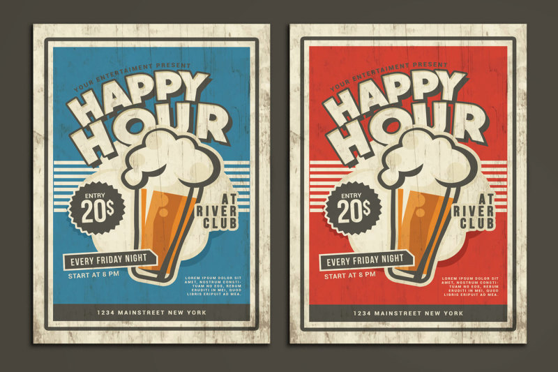 happy-hour-vintage-flyer