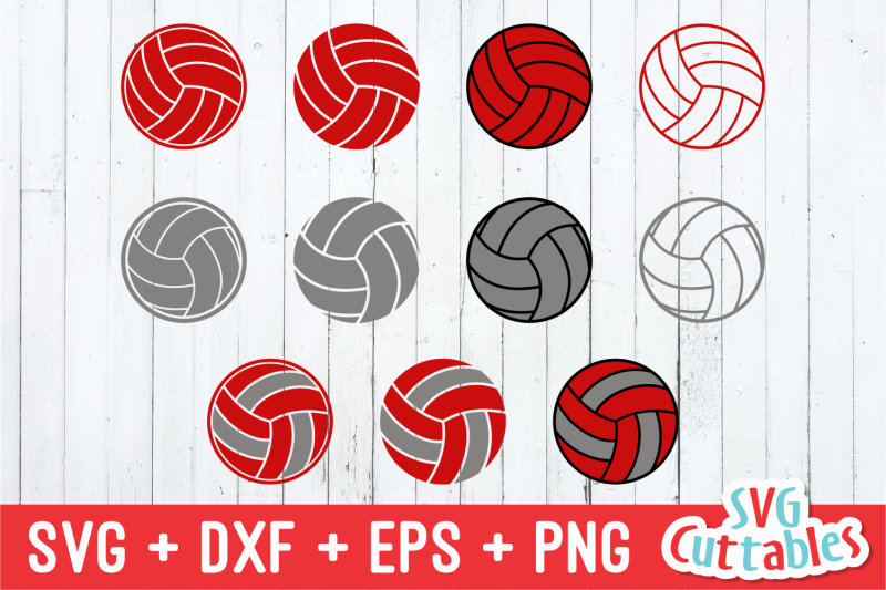 Volleyball Collection By Svg Cuttables | TheHungryJPEG