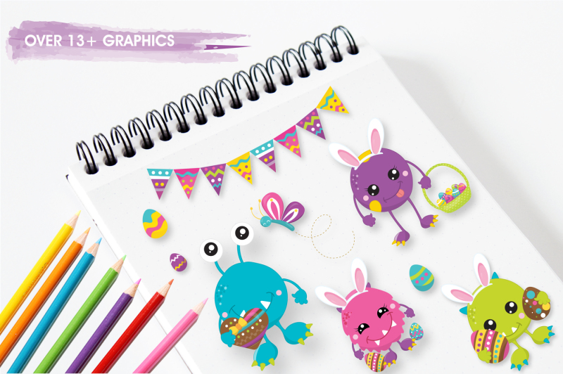 easter-monster-graphics-and-illustrations