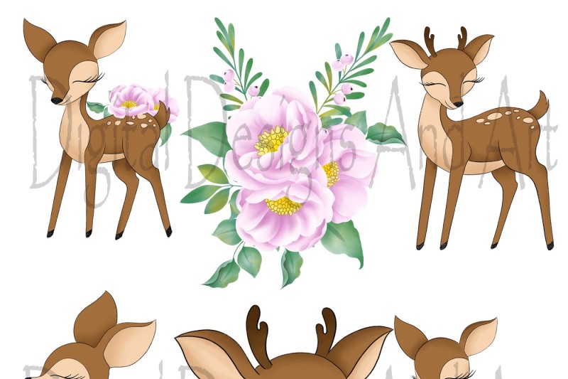 baby-and-mama-deer-clipart