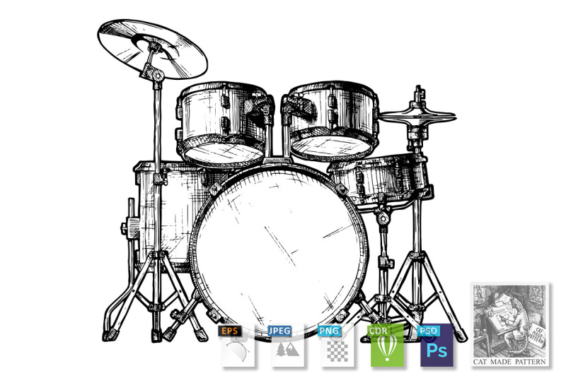 illustration-of-drum-kit