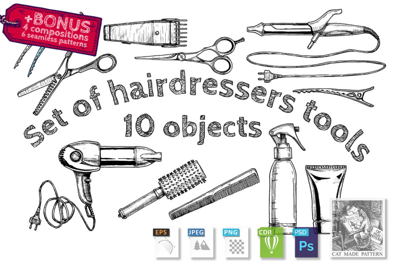 set-of-hairdressers-tools