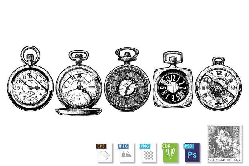 set-of-pocket-watches