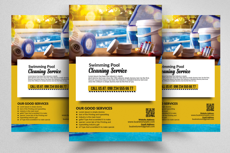 pool-cleaning-flyer-template