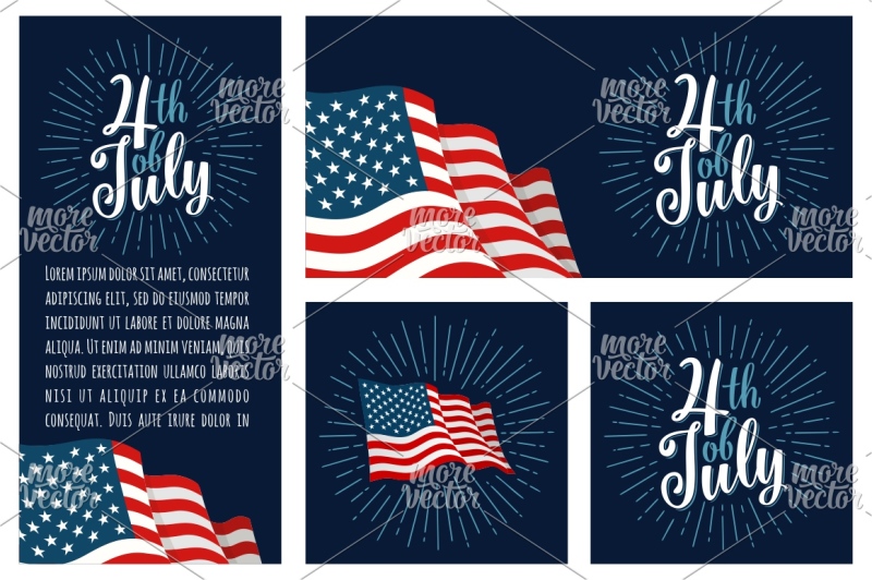 set-horizontal-vertical-square-posters-with-firework-and-american-fl