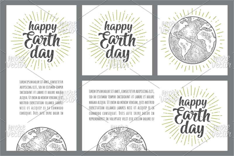 template-square-vertical-horizontal-poster-happy-earth-day-calligra