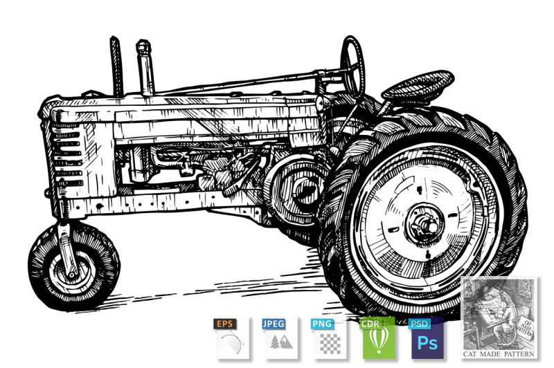 tractor-stylized-as-engraving