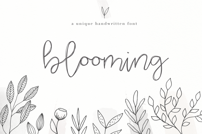 blooming-handwritten-script-font
