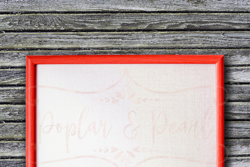 Download Download Red Farmhouse Style Reverse Canvas Mock Up PSD ...