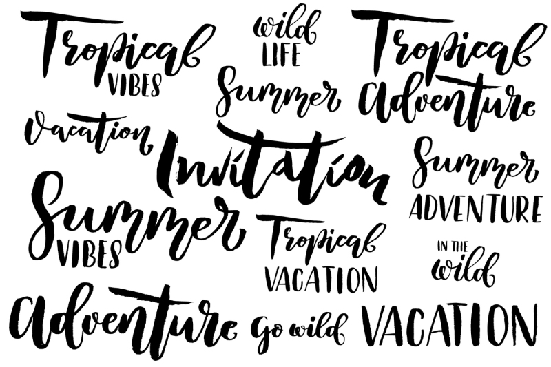 tropical-clip-art-lettering-and-patterns-set