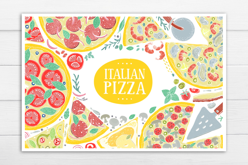 pizza-vector-frame