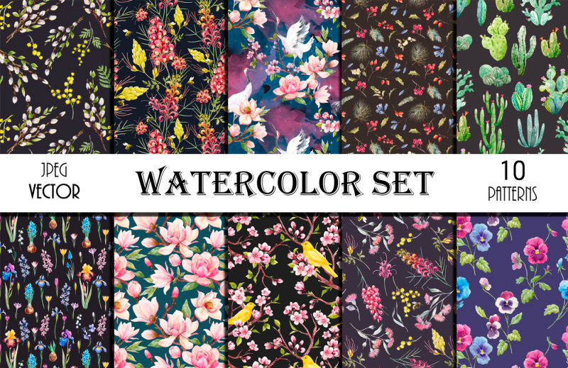 10-watercolor-floral-patterns-vector-jpeg