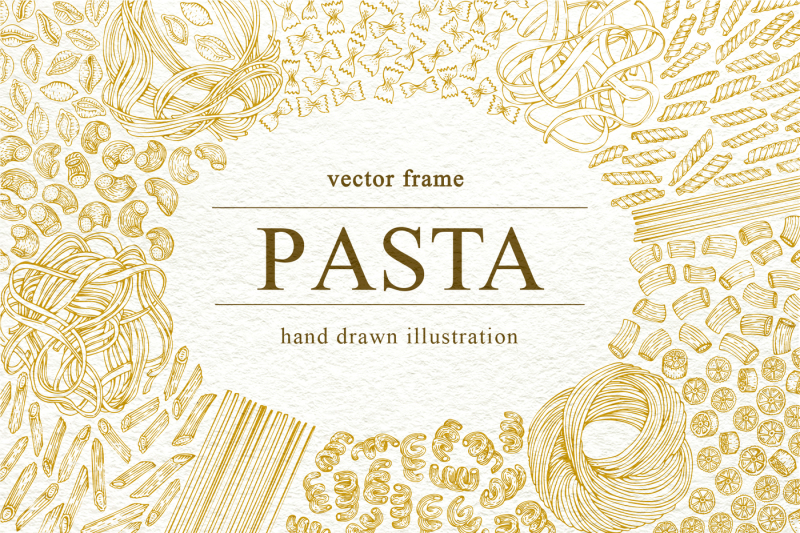 pasta-vector-frame