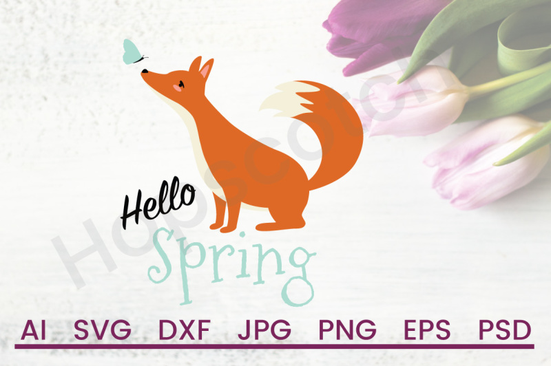 hello-spring-svg-fox-svg-dxf-file-cuttable-file