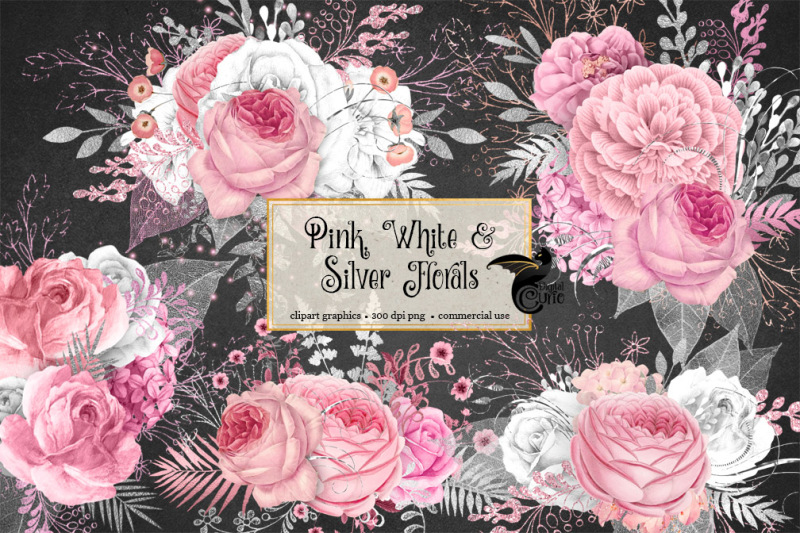 pink-white-and-silver-florals